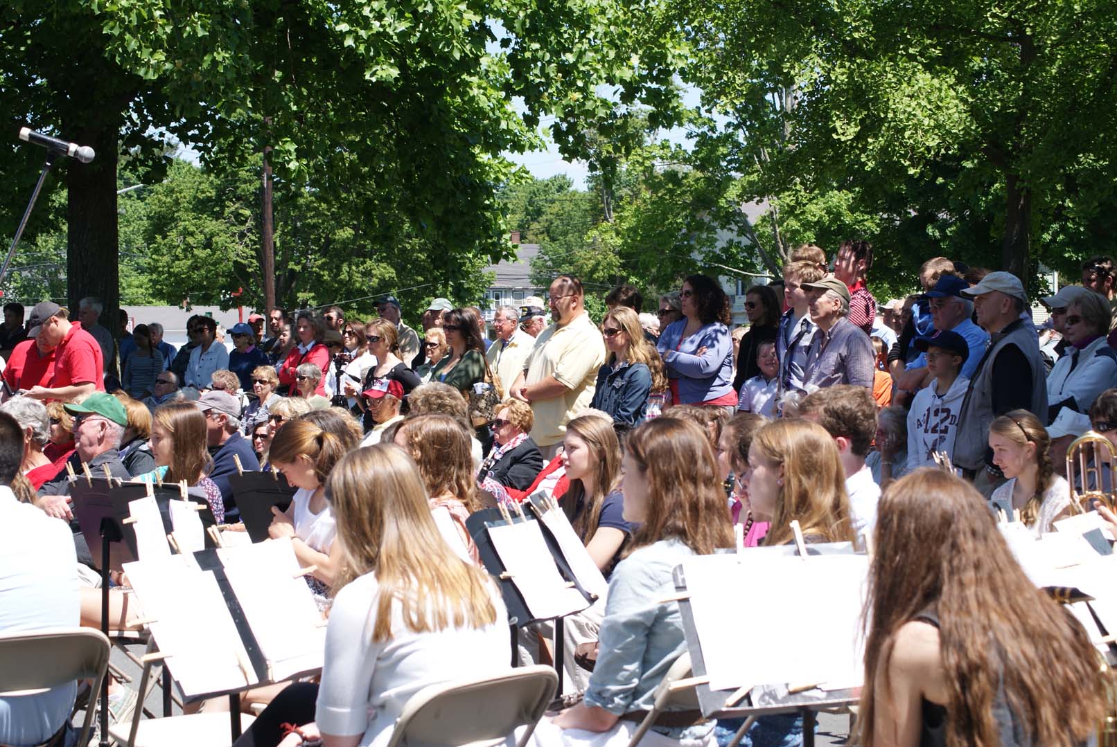 Hingham High School Band (foreground)